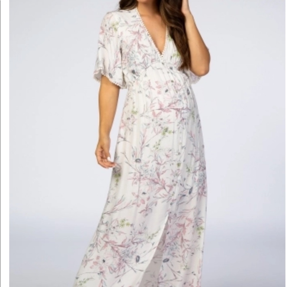 Pink blush maternity dress. Worn once!